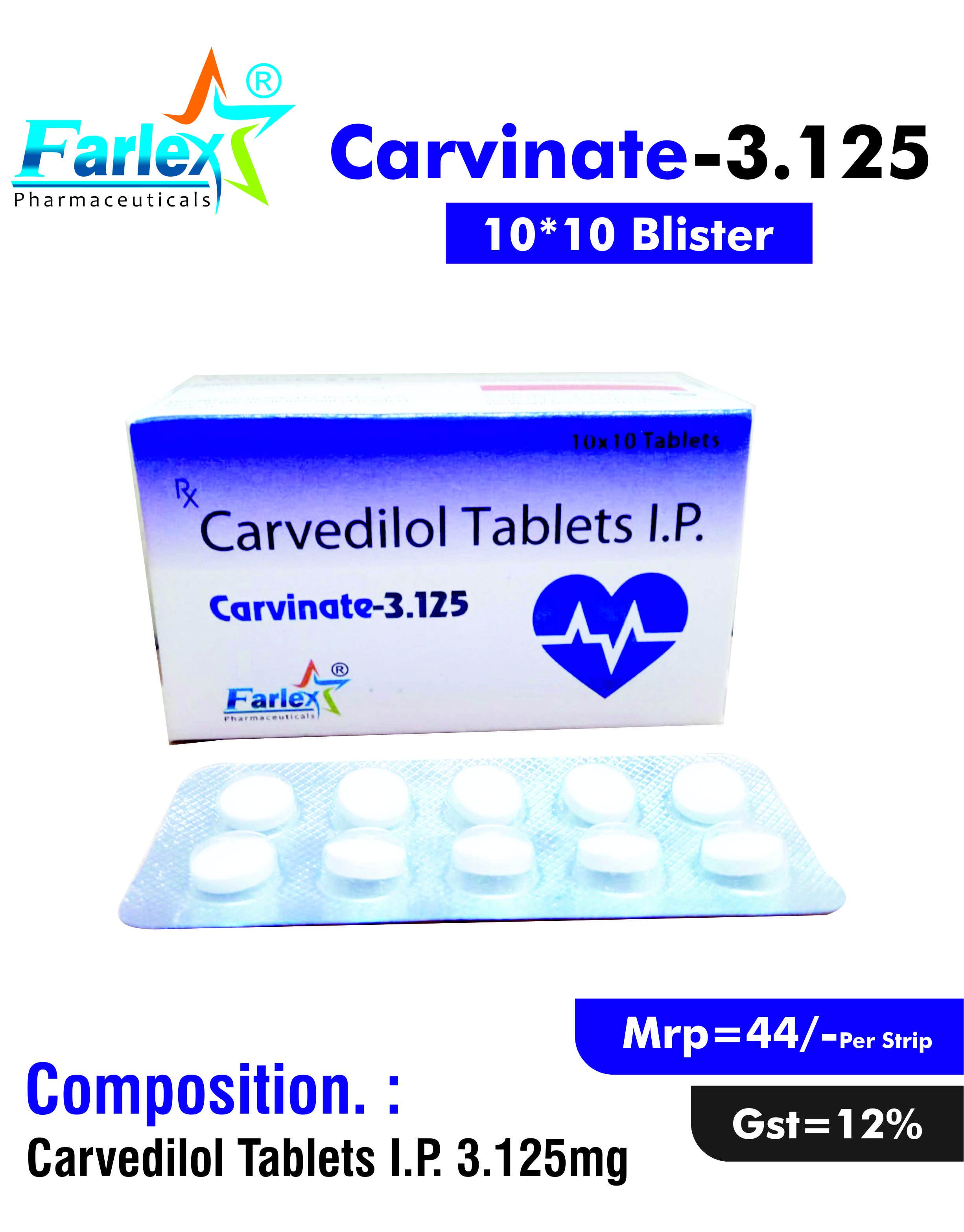 Carvinate 3.125